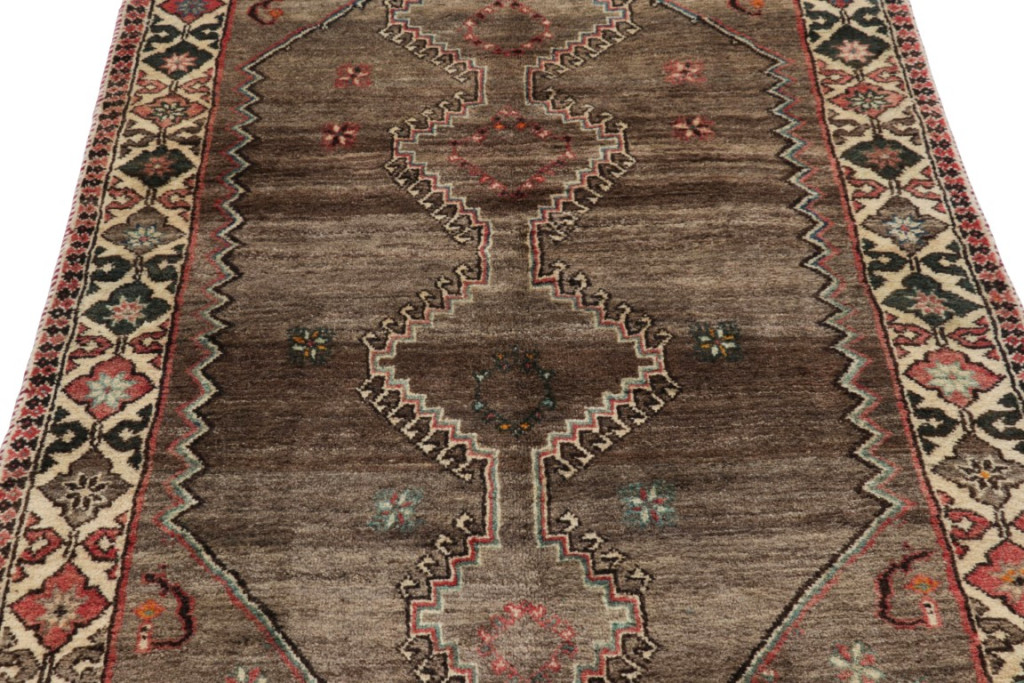 Vintage Gabbeh Geometric Rug