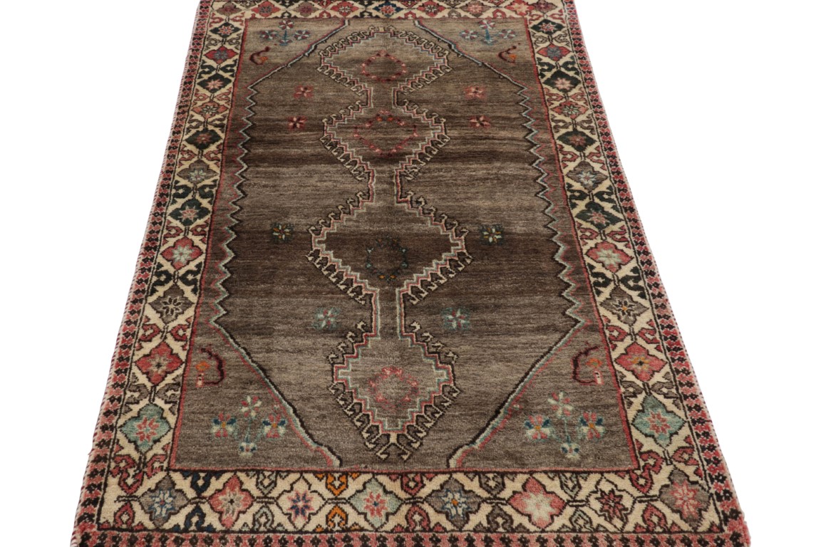Vintage Gabbeh Geometric Rug