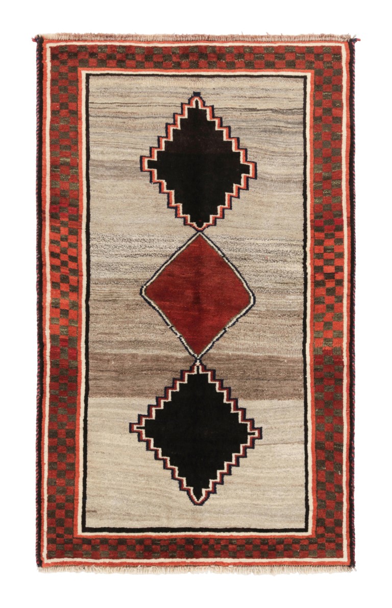 Vintage Gabbeh Geometric Rug