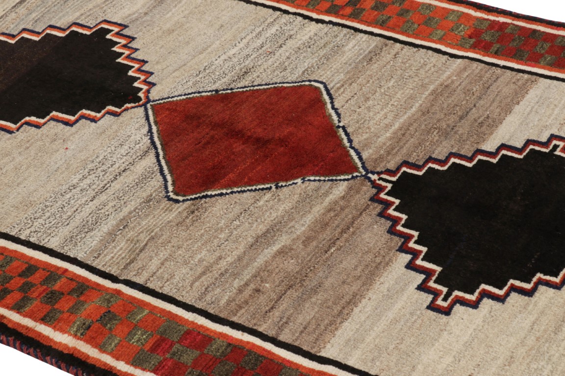 Vintage Gabbeh Geometric Rug