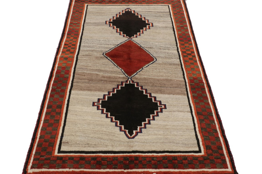 Vintage Gabbeh Geometric Rug