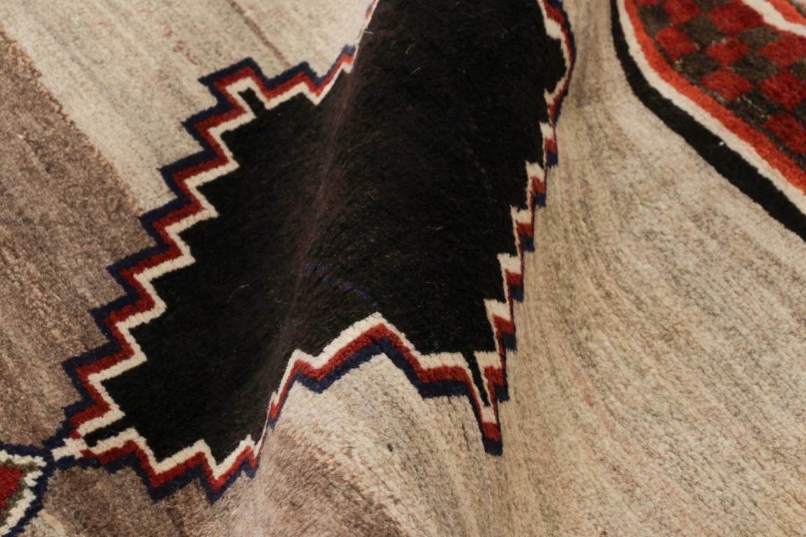 Vintage Gabbeh Geometric Rug