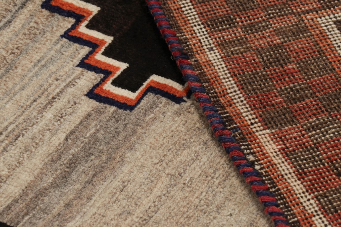 Vintage Gabbeh Geometric Rug