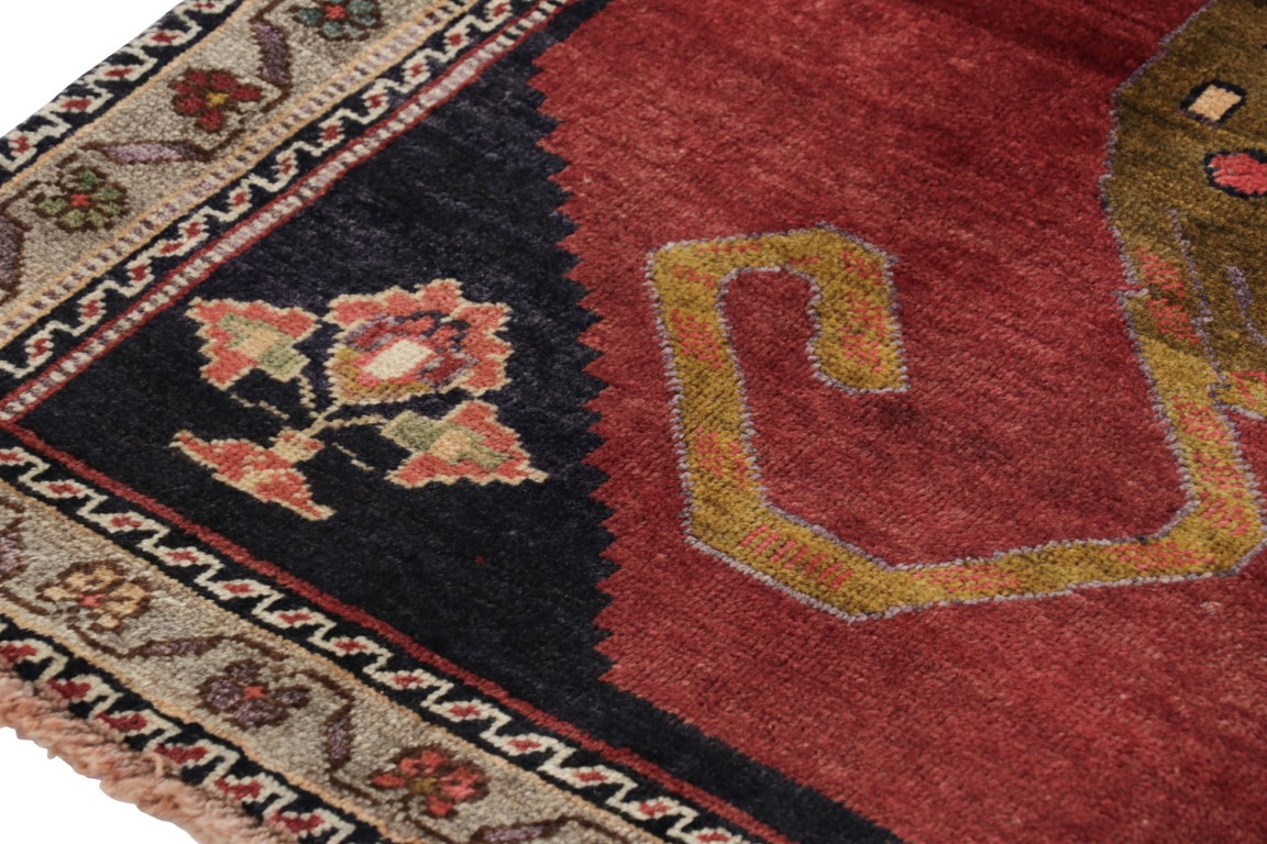 Vintage Gabbeh Pictorial Rug