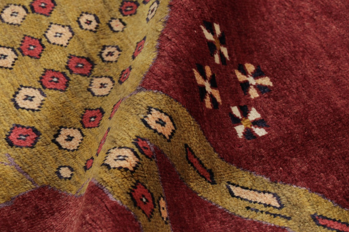 Vintage Gabbeh Pictorial Rug