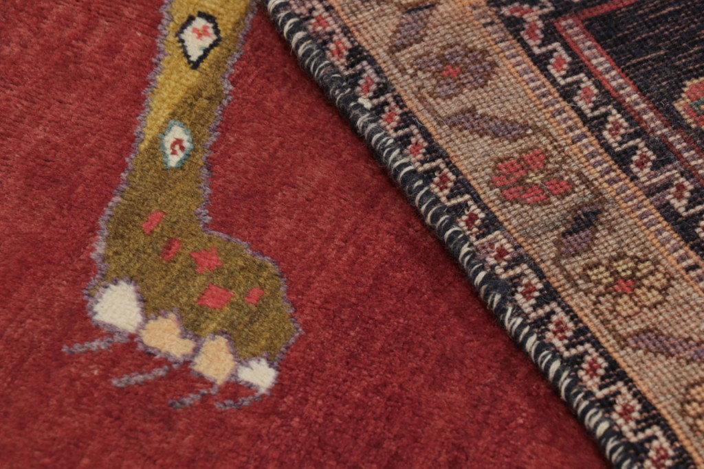 Vintage Gabbeh Pictorial Rug