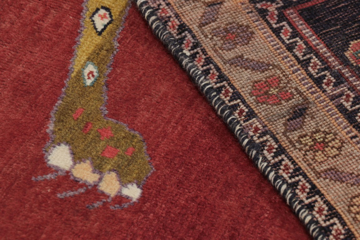 Vintage Gabbeh Pictorial Rug