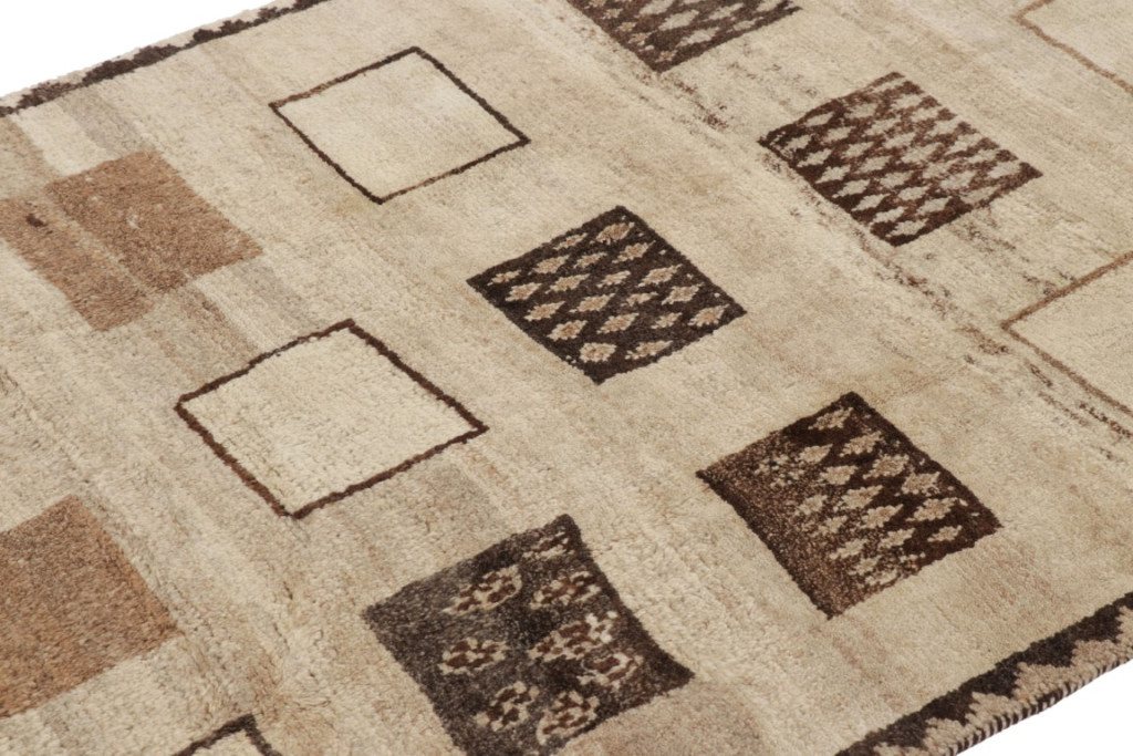 Vintage Gabbeh Geometric Rug