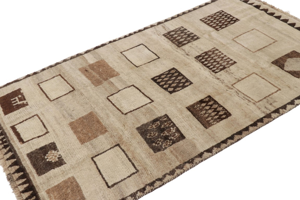 Vintage Gabbeh Geometric Rug