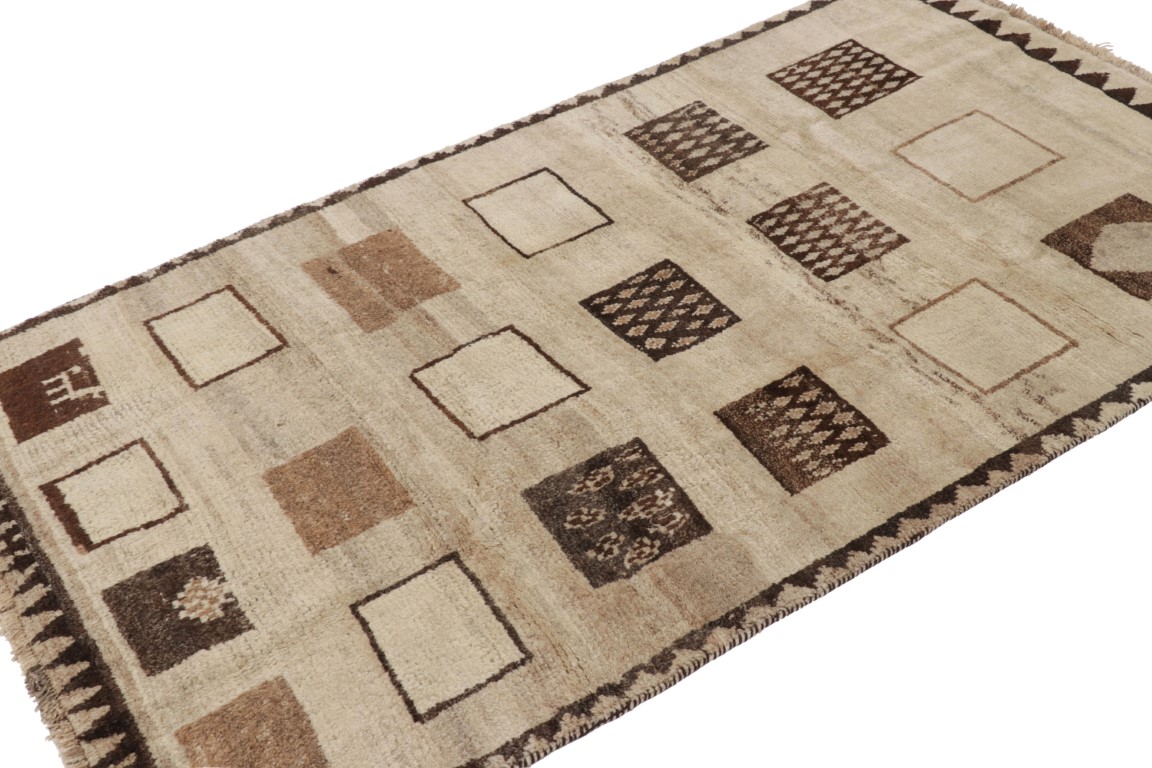 Vintage Gabbeh Geometric Rug