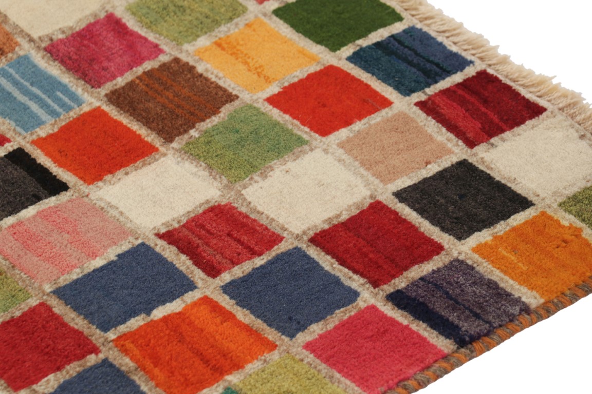 Vintage Gabbeh Geometric Rug