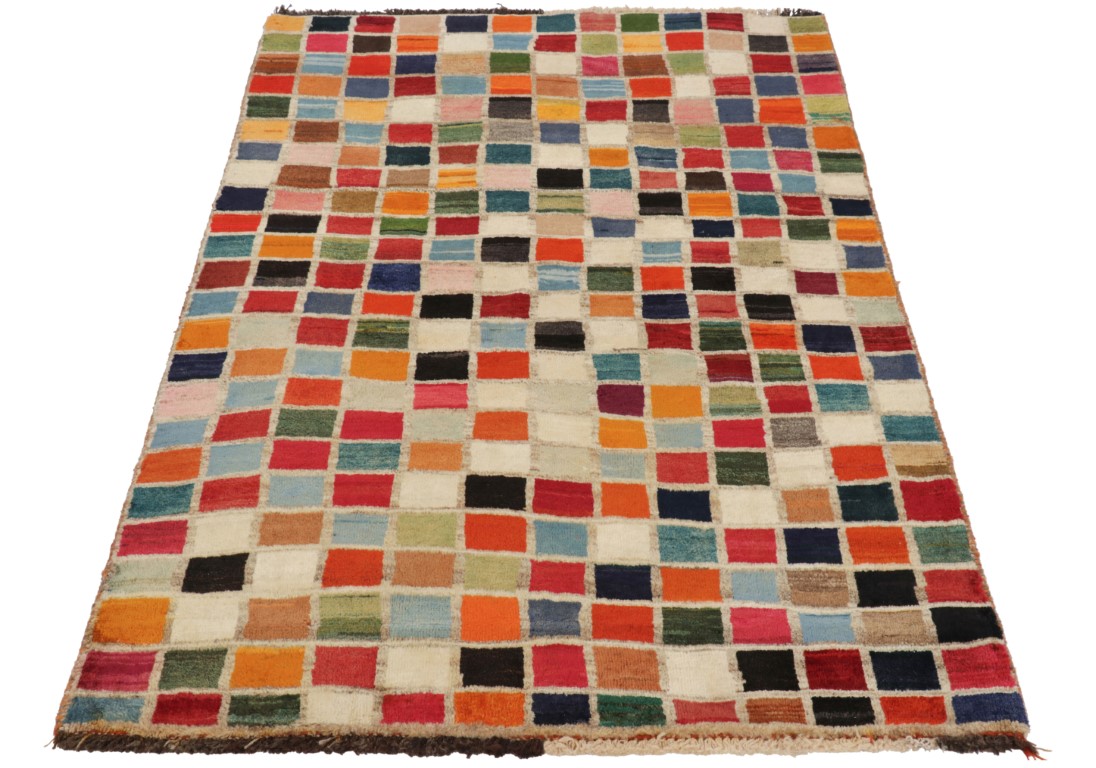 Vintage Gabbeh Geometric Rug