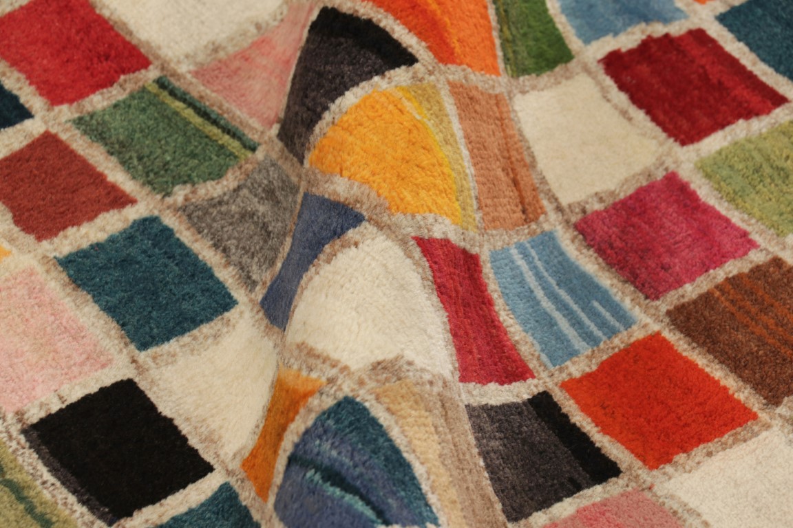 Vintage Gabbeh Geometric Rug