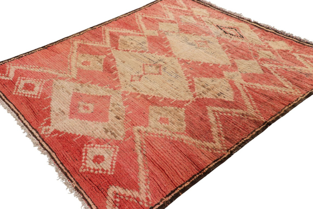 Vintage Moroccan Geometric Rug