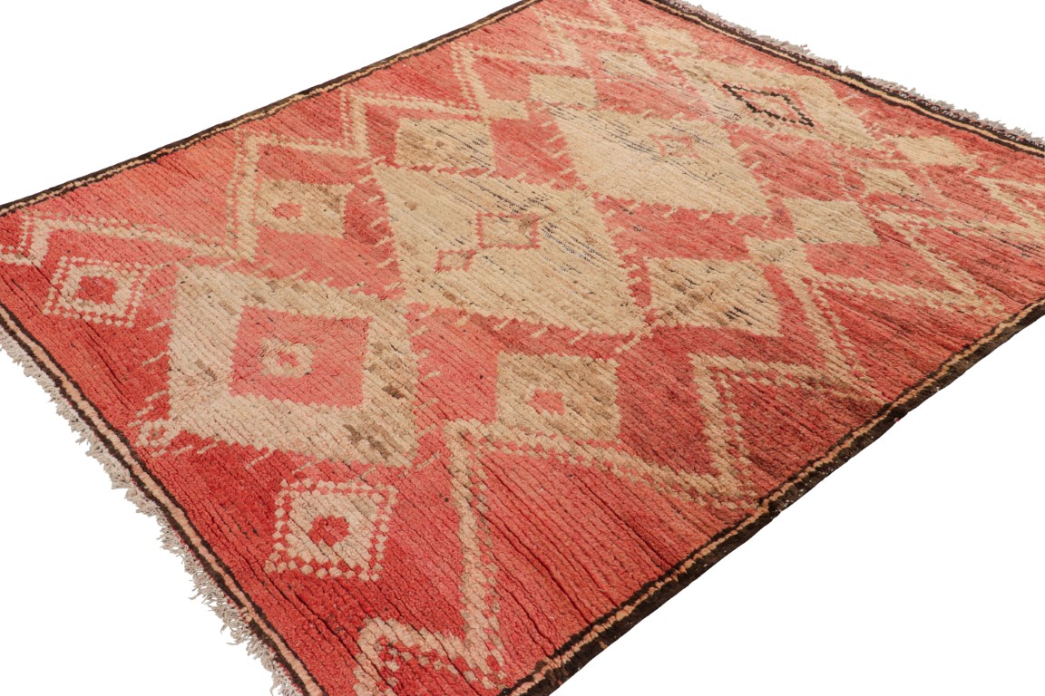 Vintage Moroccan Geometric Rug