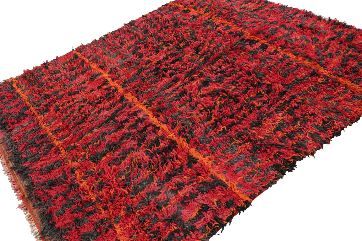 Vintage Moroccan Abstract Rug