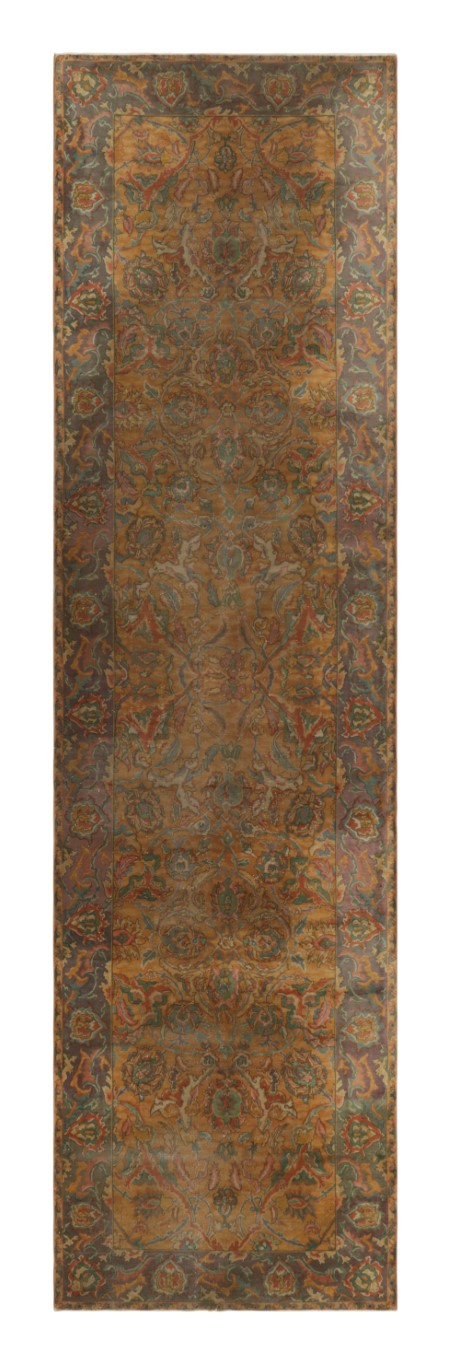 Antique Indian Polonaise Rug Extra-Long Runner