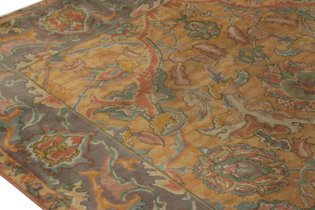 Antique Indian Polonaise Rug Extra-Long Runner
