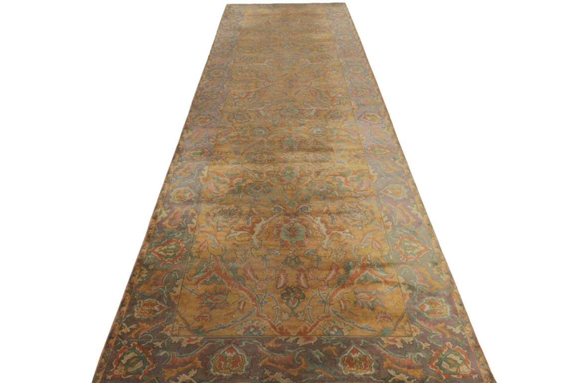 Antique Indian Polonaise Rug Extra-Long Runner