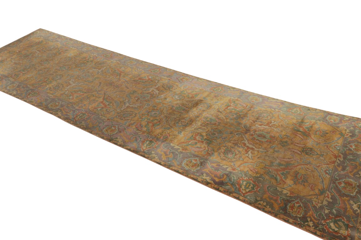 Antique Indian Polonaise Rug Extra-Long Runner