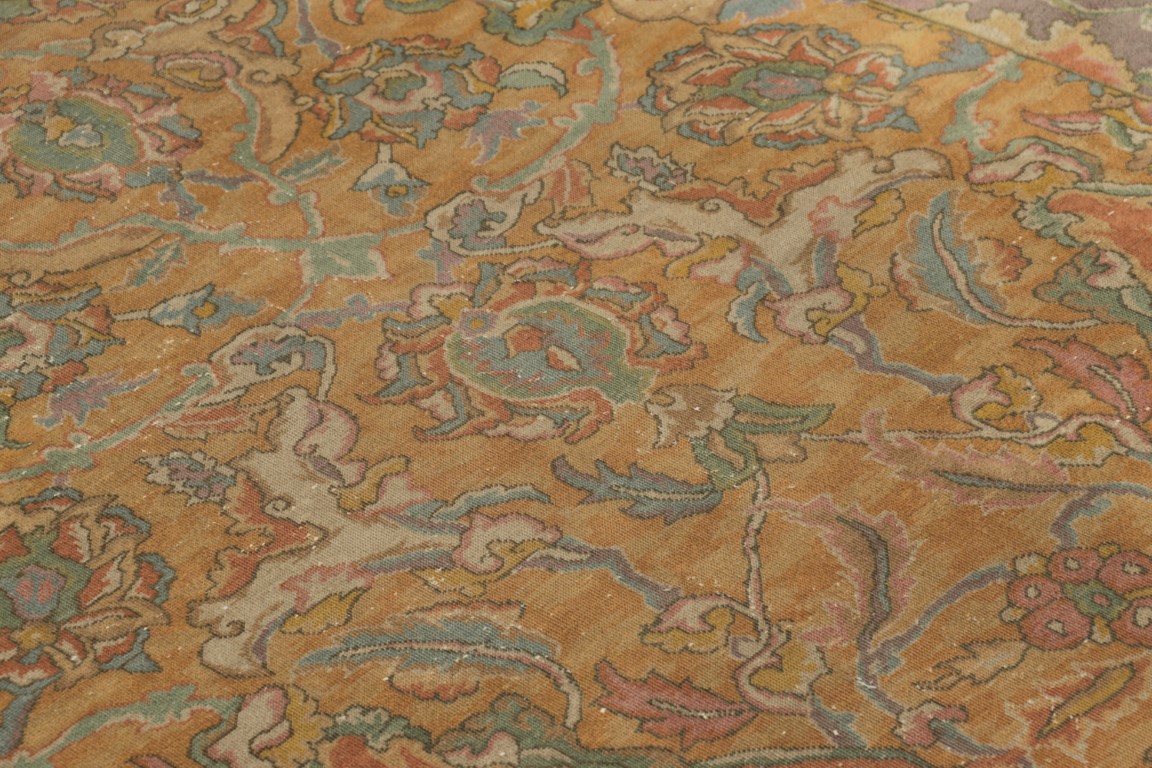 Antique Indian Polonaise Rug Extra-Long Runner
