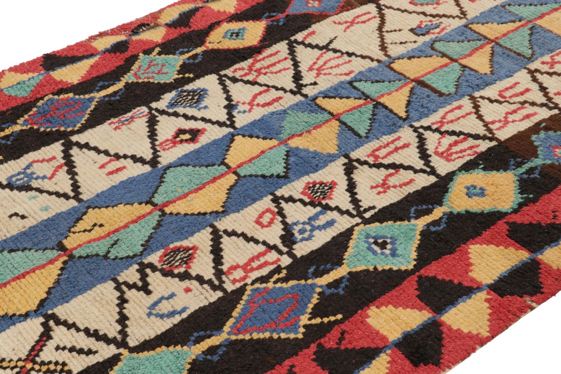 Vintage Moroccan Geometric Rug
