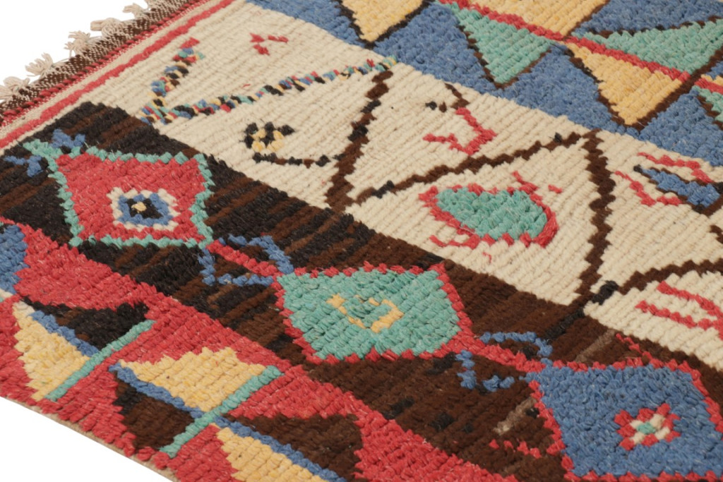 Vintage Moroccan Geometric Rug