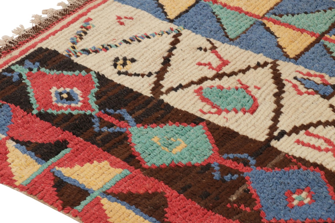 Vintage Moroccan Geometric Rug