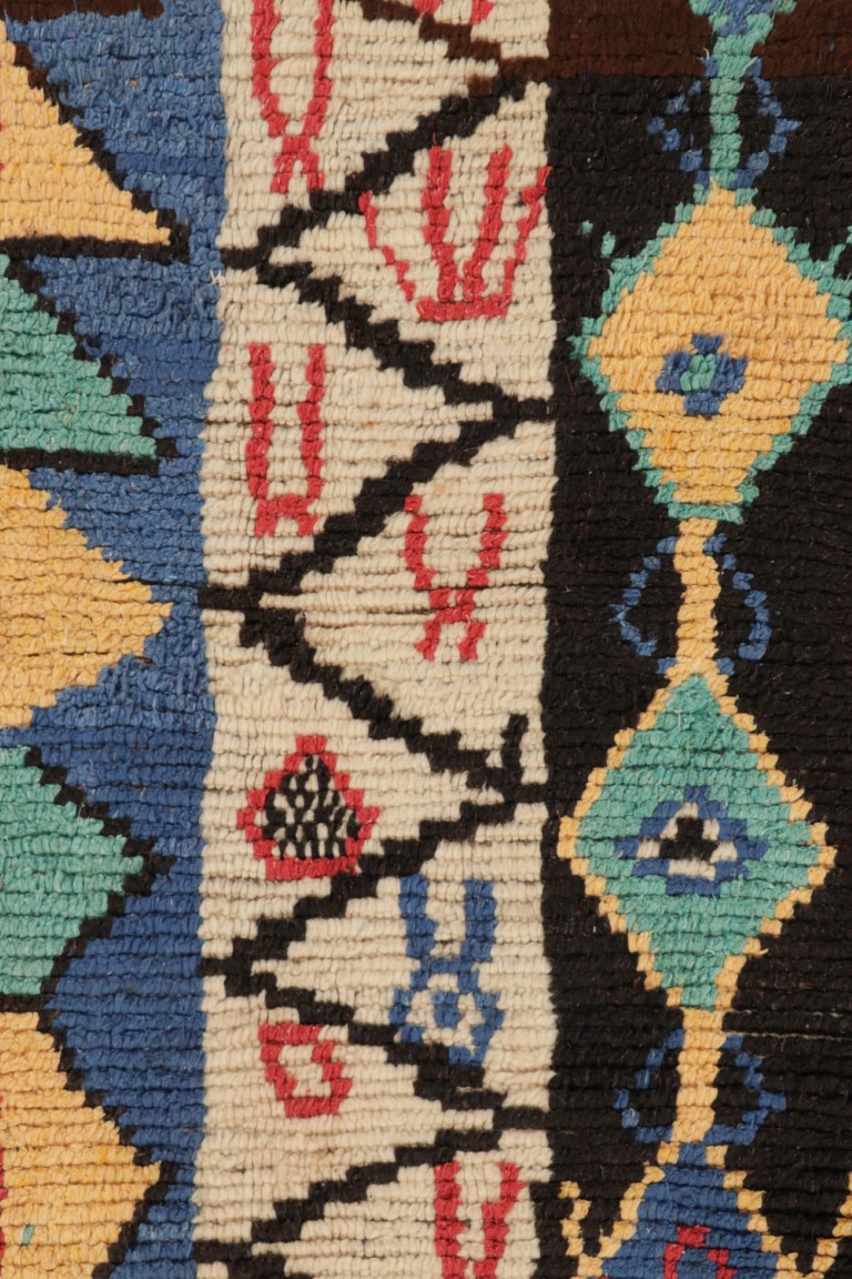 Vintage Moroccan Geometric Rug