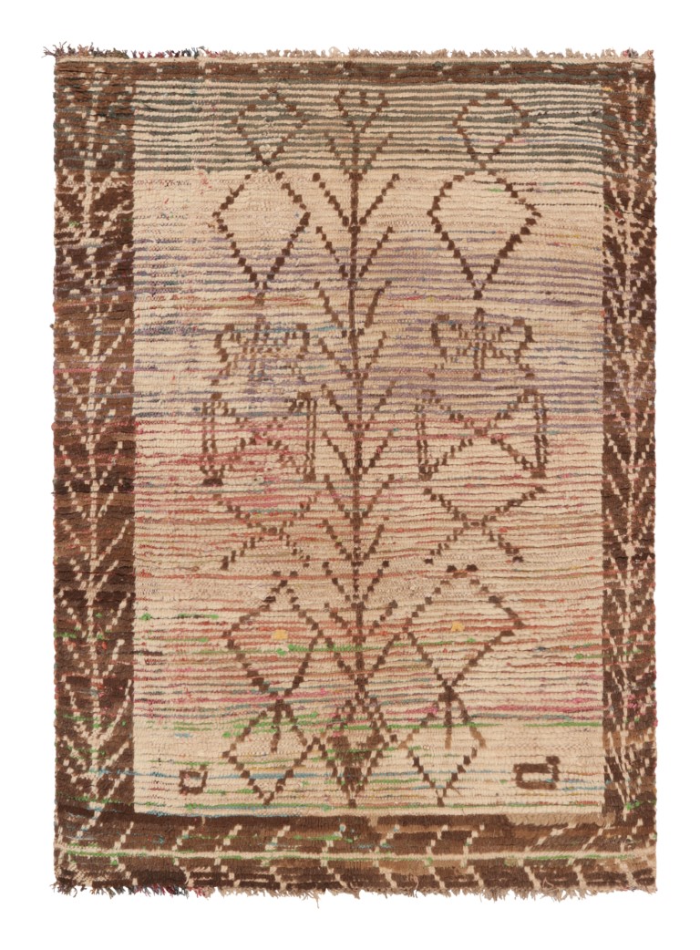 Vintage Moroccan Geometric Rug