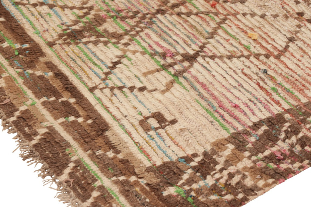 Vintage Moroccan Geometric Rug