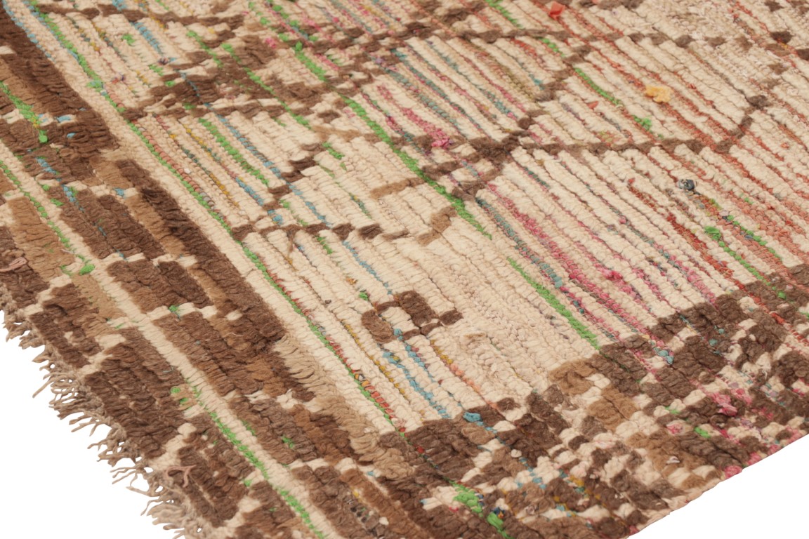 Vintage Moroccan Geometric Rug