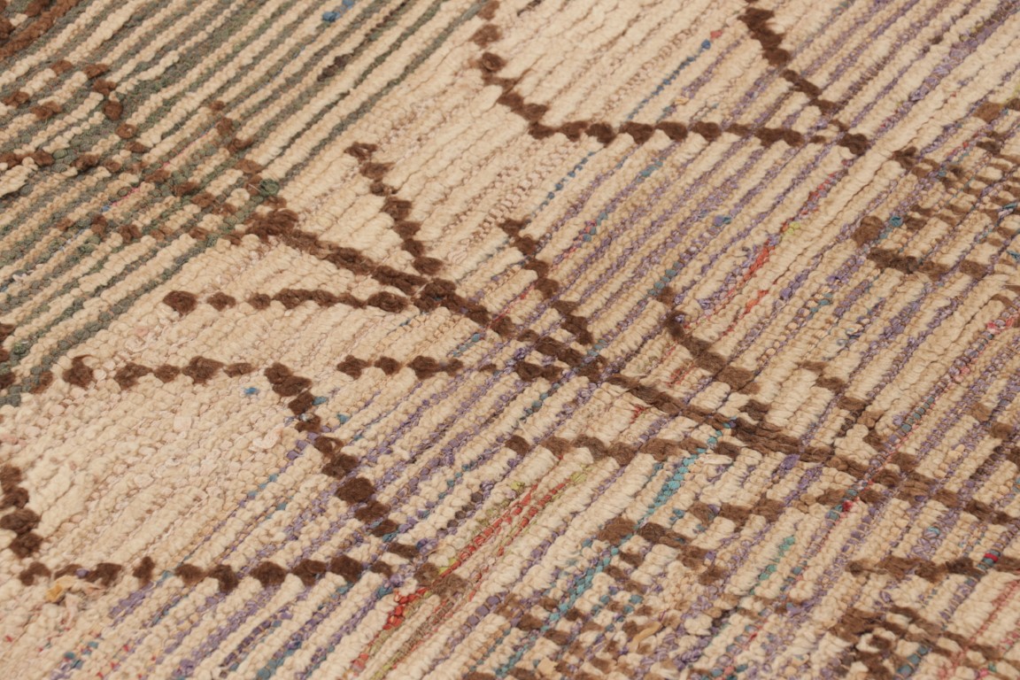 Vintage Moroccan Geometric Rug