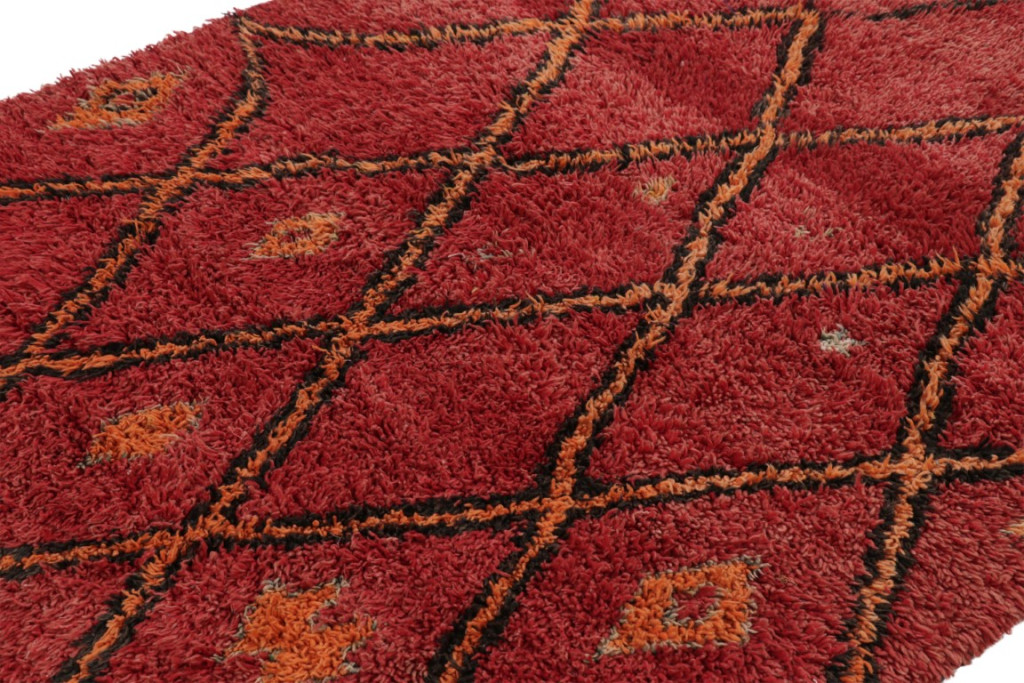 Vintage Moroccan Geometric Rug
