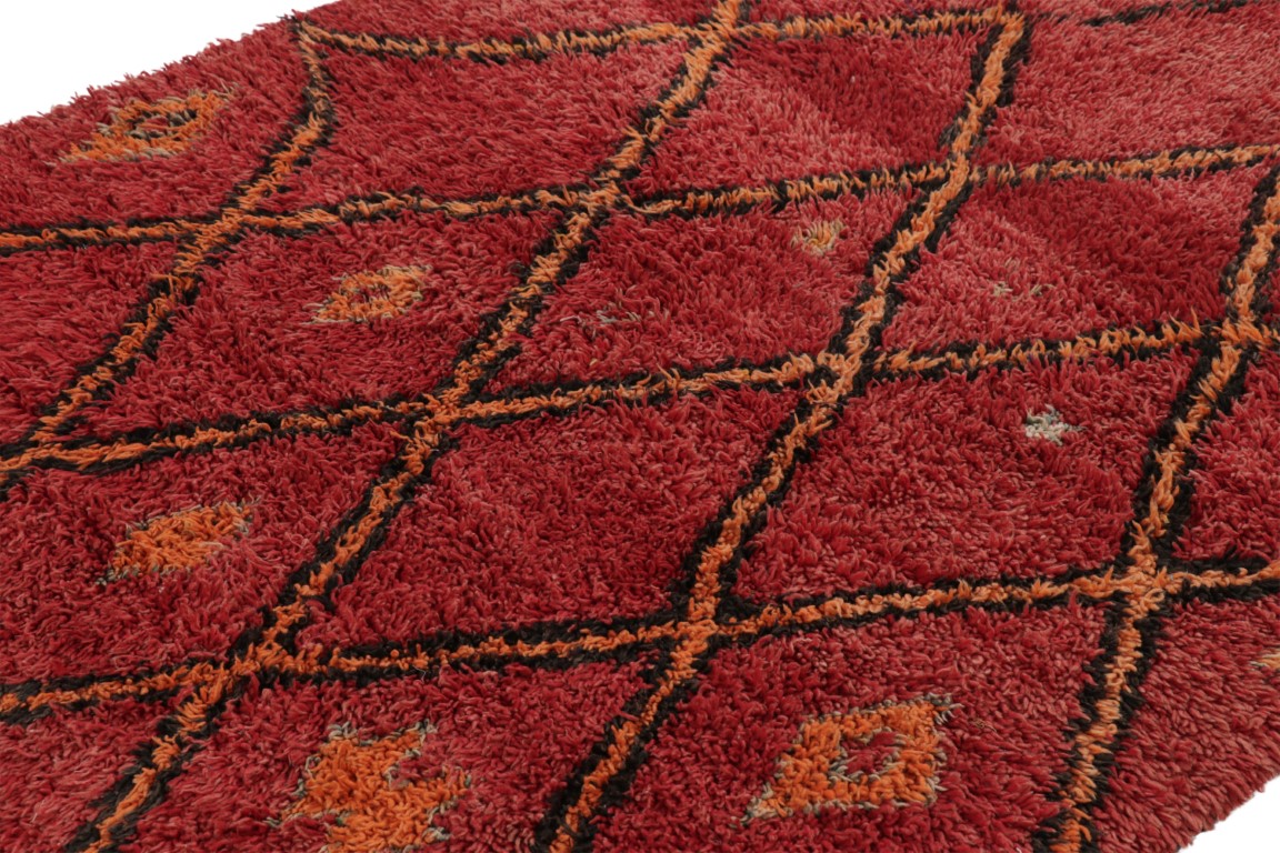 Vintage Moroccan Geometric Rug