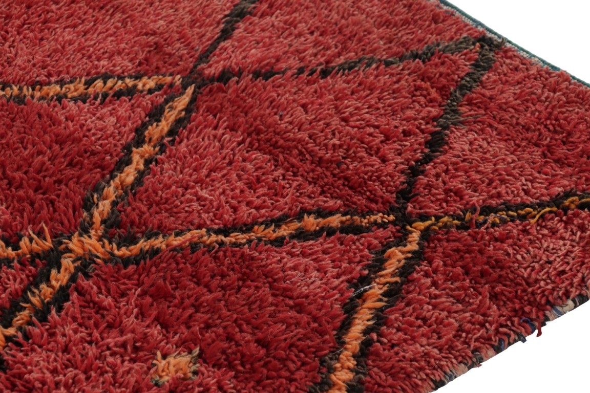 Vintage Moroccan Geometric Rug