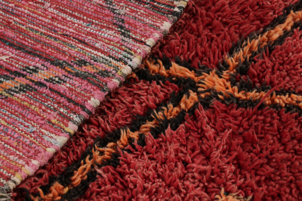 Vintage Moroccan Geometric Rug