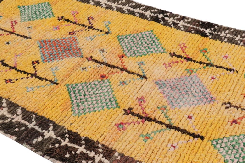 Vintage Moroccan Geometric Rug