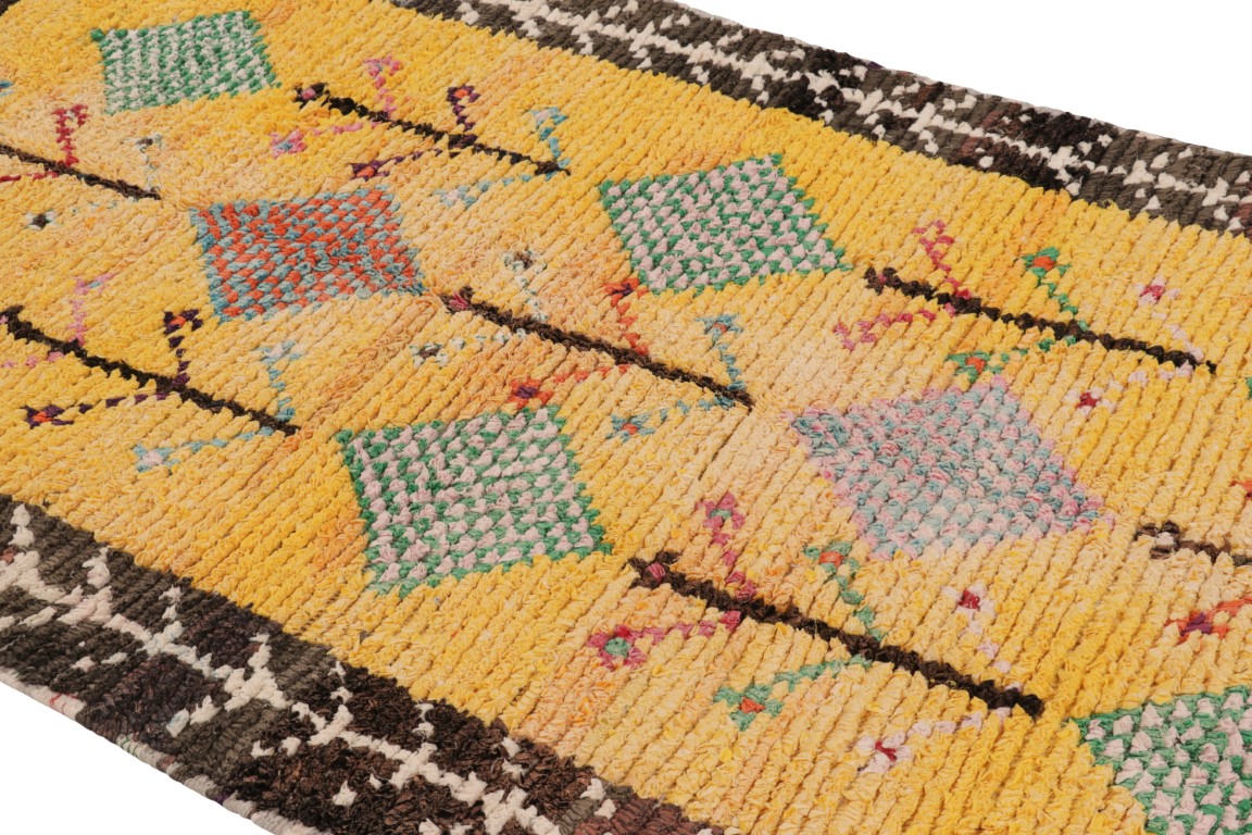 Vintage Moroccan Geometric Rug