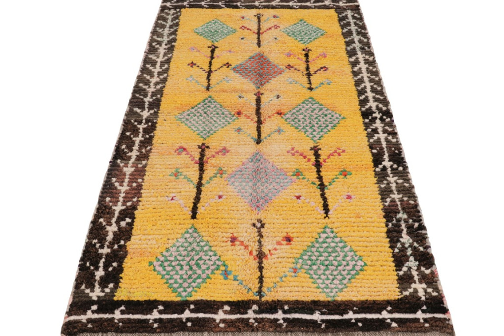 Vintage Moroccan Geometric Rug