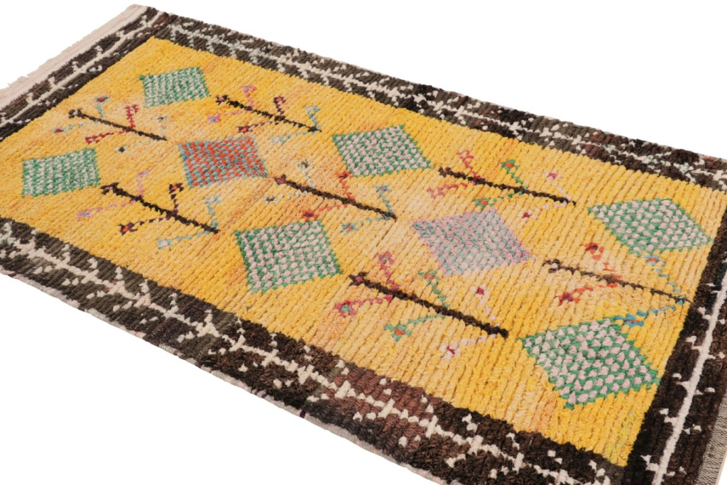 Vintage Moroccan Geometric Rug