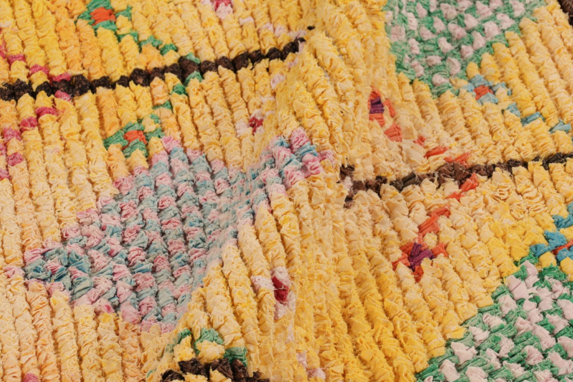 Vintage Moroccan Geometric Rug