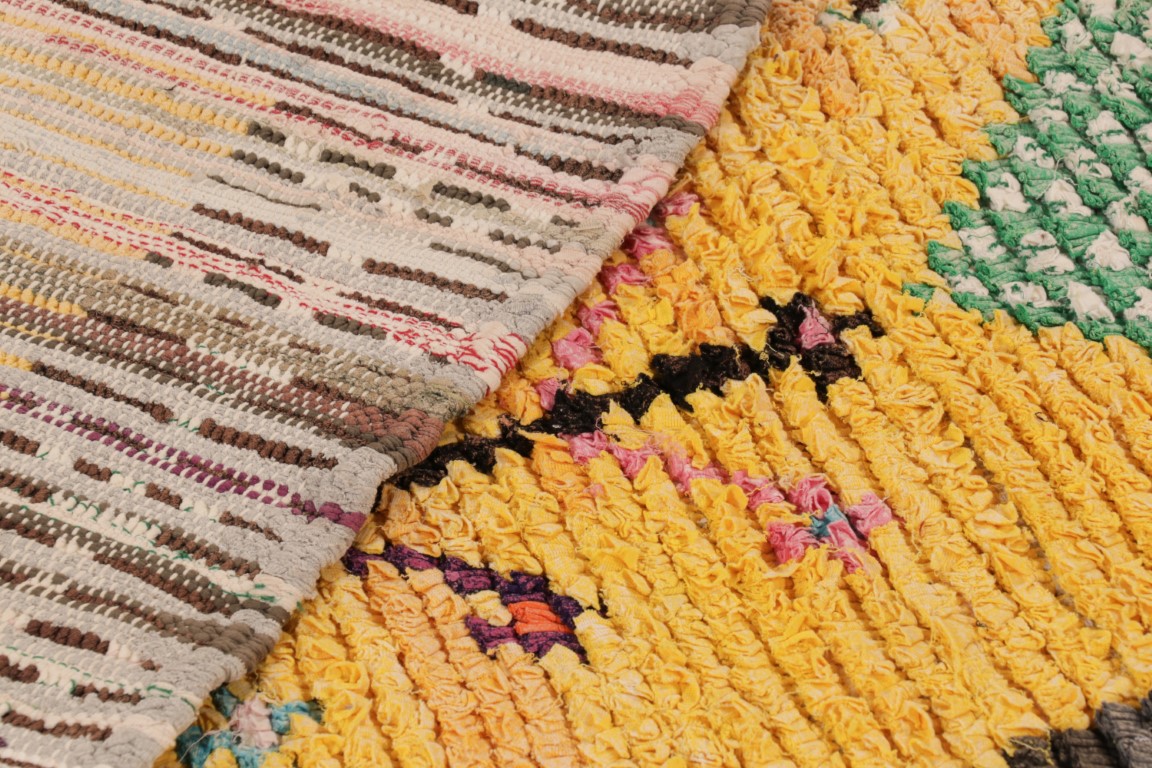 Vintage Moroccan Geometric Rug
