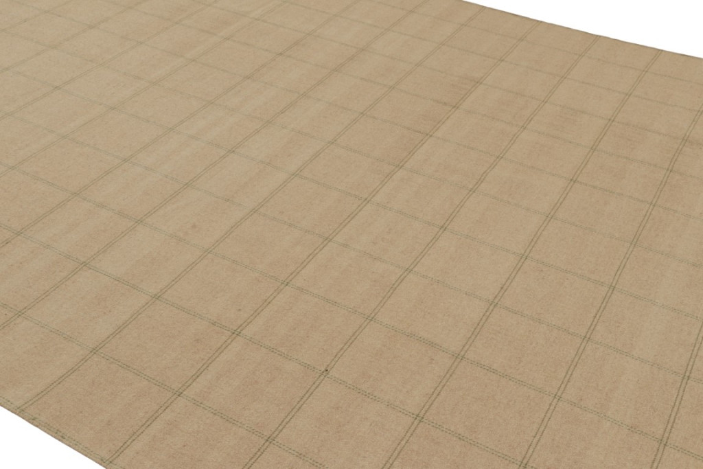 Modern Custom Rug, Geometric Flatweave