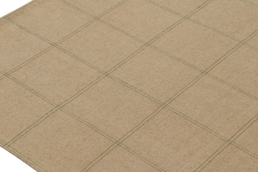Modern Custom Rug, Geometric Flatweave