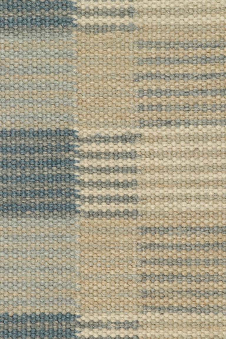 Swedish Flatweave Scandinavian Custom Rug Sample, Geometric