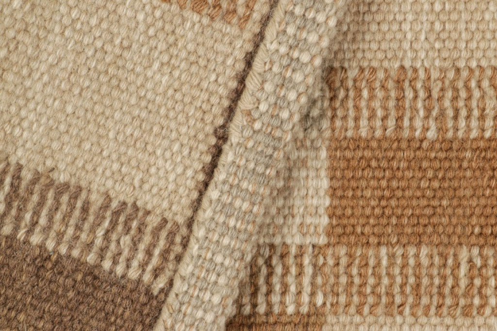 Swedish Flatweave Scandinavian Custom Rug Sample, Geometric