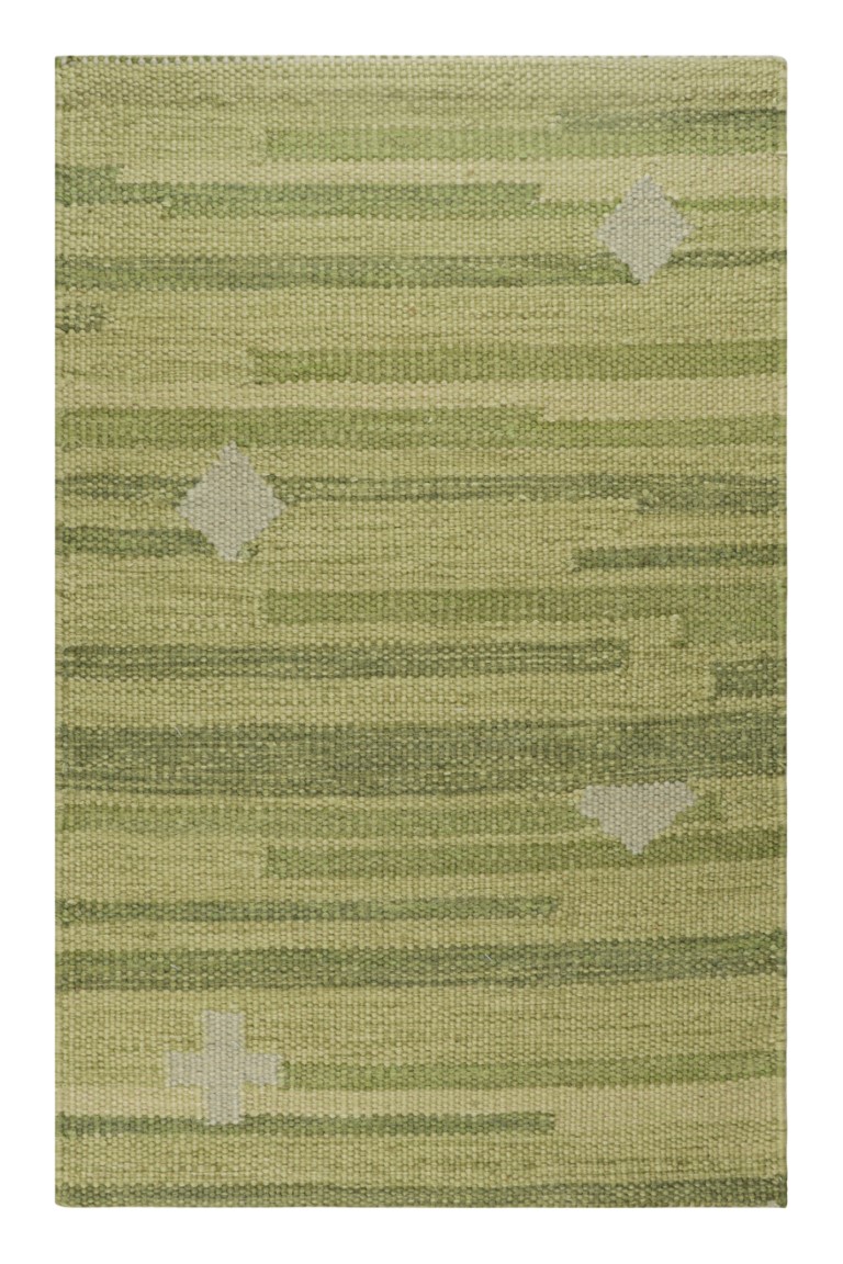 Swedish Flatweave Scandinavian Custom Rug Sample, Geometric