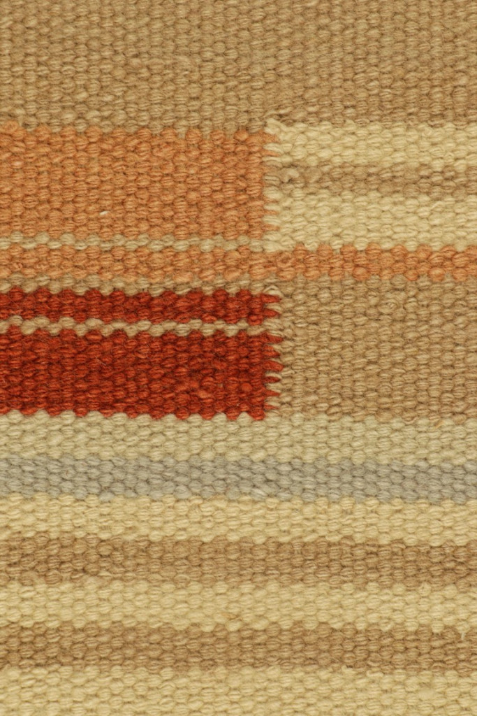 Swedish Flatweave Scandinavian Custom Rug Sample, Striped