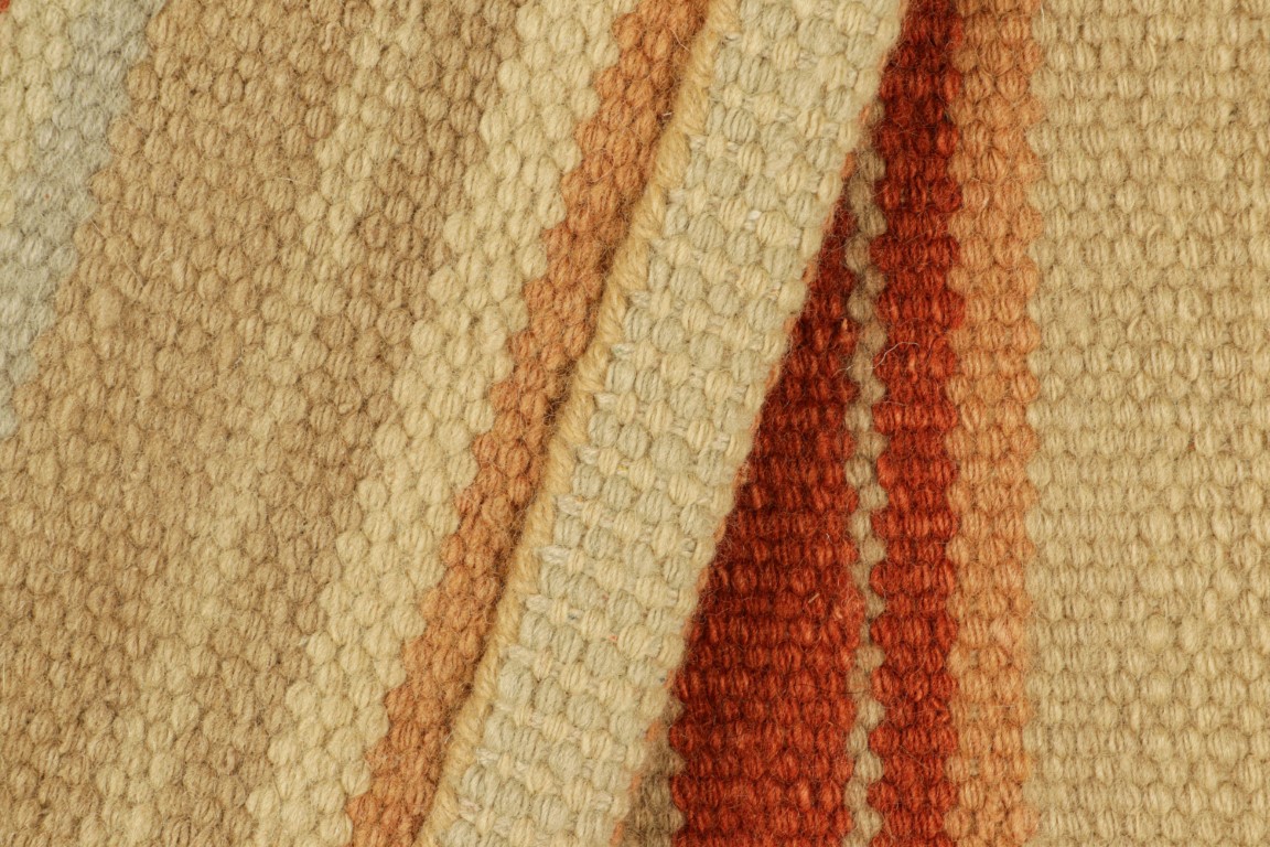 Swedish Flatweave Scandinavian Custom Rug Sample, Striped